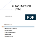 Critical Path Method (CPM) : Shahid Ali Khawaj