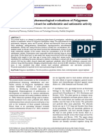 Phytochemical and Pharmacological Evaluations of Polygonum