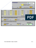 Pond Discharge Calculation Worksheet: Step 1 - Calculate Storage Needed