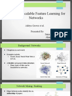 Node2vec: Scalable Feature Learning For Networks: Aditya Grover Et Al. Presented By: Saim Mehmood Ahmadreza Jeddi