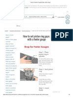 How To Set Piston Ring Gaps With A Feeler Gauge PDF