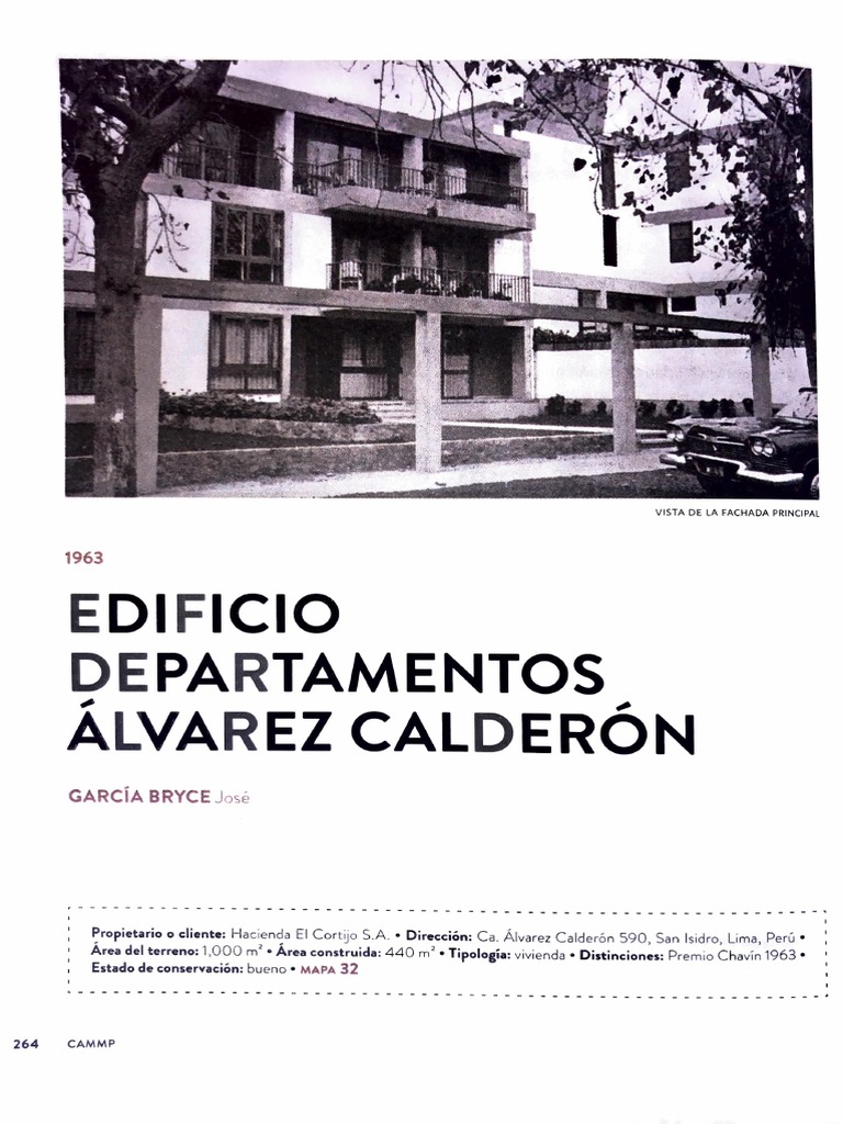 Edificio Álvarez Calderón 1963 | PDF | Diseño | Sectores Economicos
