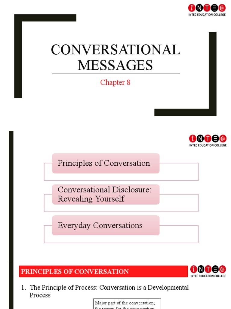 Principles of Effective Conversation | PDF | Human Nature ...