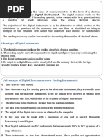 Advantages of Digital Instruments