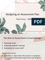 13. Designing an Assessment Plan