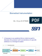 Biomedical Instrumentation: Ms. Divya B AP/BME
