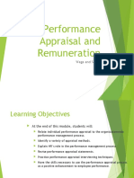 Performance Appraisal and Remuneration