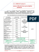 C1enr04 v11 Cout Des Examens Effectus Hors Prescription Mdicale