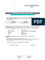 PGDM Fee Notice Term 6 2019-21