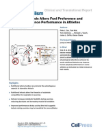 Nutritional Ketosis Alters Fuel Preference and Thereby Endurance Performance in Athletes