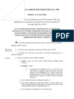 The Orissa Labour Welfare Fund Act, 1996