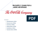 A Modern Supply Chain For A Classic Beverage: by Group 6