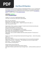 Download One Piece 615 Spoilers by frankfreddy SN48995010 doc pdf