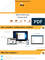 Web Conferencing Product Deck