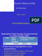 Foreign Tourists Arrivals 240510 Ppt Lower Version