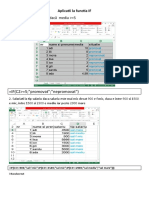 Aplicatii La Functia IF