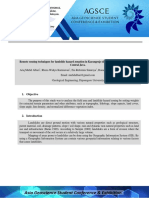 Remote Sensing Techniques For Landslide Hazard Zonation in Karangrejo District, Purbalingga Regency, Central Java