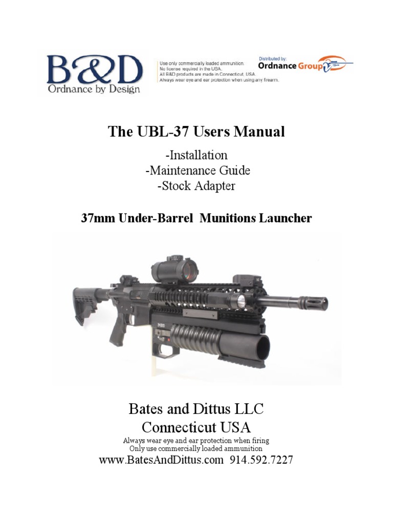 UBL-37 Launcher User Manual | PDF