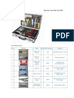 Optical Tool Box KL-08A Contents