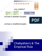 Calculating Values Using Chebyshev's Theorem and the Empirical Rule