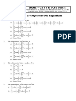 Mcqs - CH # 14: F.SC Part 1: Text Book of Algebra and Trigonometry Class Xi