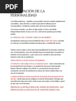ANTICIPACIÓN DE LA PERSONALIDAD