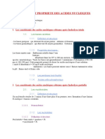 Chapitre 1 STRUCTURE ET PROPRIETE DES ACIDES NUCLEIQUES