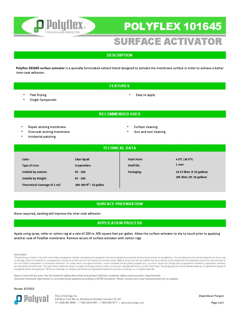 Polyflex 101645 English | PDF | Industries | Chemistry