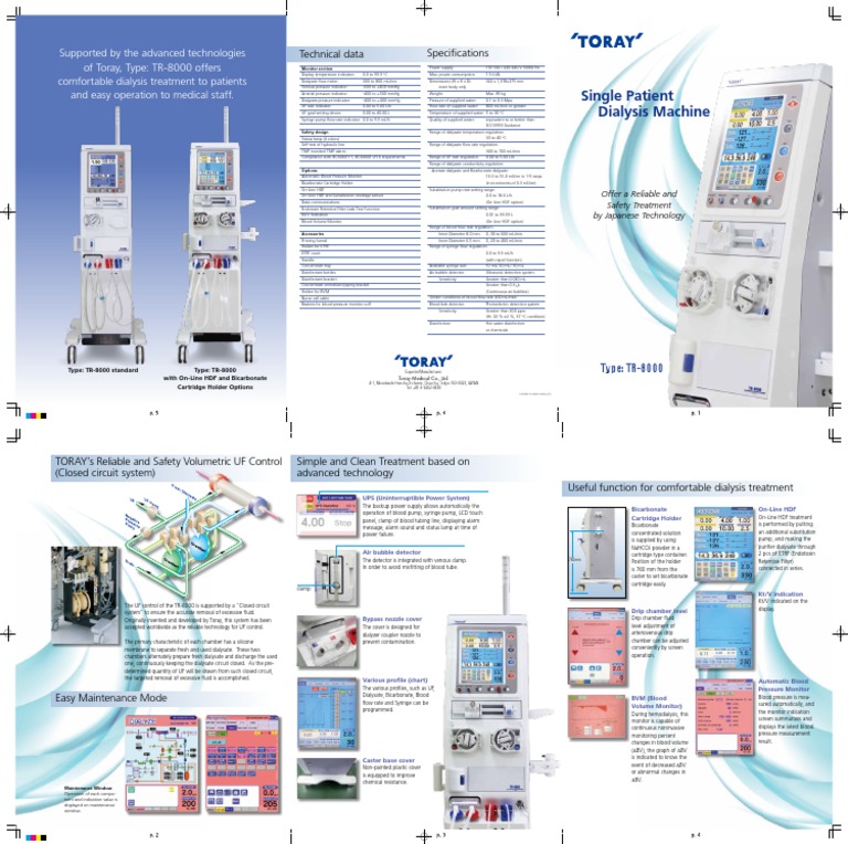 Single Patient Dialysis Machine | PDF | Dialysis | Nature