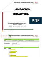 Planeacion Didactica Habilidad Digital 1er. Parcial