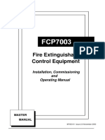 Fire Extinguishant Control Equipment: Installation, Commissioning and Operating Manual