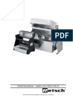 Operating Manual - Sample Splitters Type RT: Retsch GMBH - 42759 Haan - Retsch-Allee 1-5 Haan - Germany 12/14/2015 0003