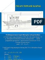 Perhitungan Tonase Kapal