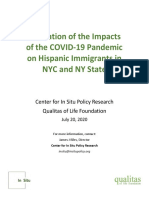 COVID-19 in Hispanic Immigrant Communities