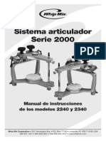 2000 Series Articulator Manual Spanish - 0617