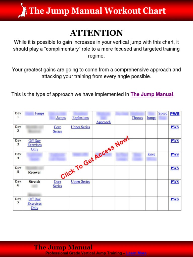 Jump Manual Workout Chart Pdf Pdf