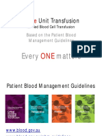 Appendix 4 Example Powerpoint Presentation Single Unit Transfusion