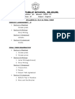 Delhi Public School, Siliguri.: Syllabus For Session: 2020 - 21