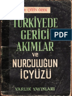 Çetin Özek Türkiye'de Gerici Akımlar Ve Nurculuğun İçyüzü