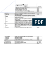 Assignment Planner: Task Specific Tasks Target Date 1 2 3 4 5 7