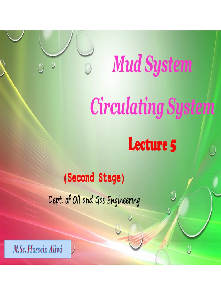 Drilling Mud Circulation System Overview | PDF | Mechanical Engineering ...