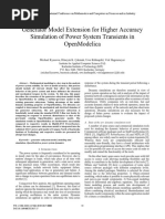 Generator Model Extension for Higher Accuracy Simulation of Powe 2017