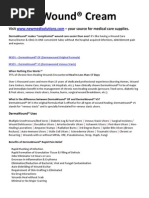 Download Dermawound Original Venous Stasis Wound Care by New Medical Solutions - Your Source for Dermawound BurnBGone and more SN48997625 doc pdf
