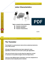 Transistor Characteristics Theory Support