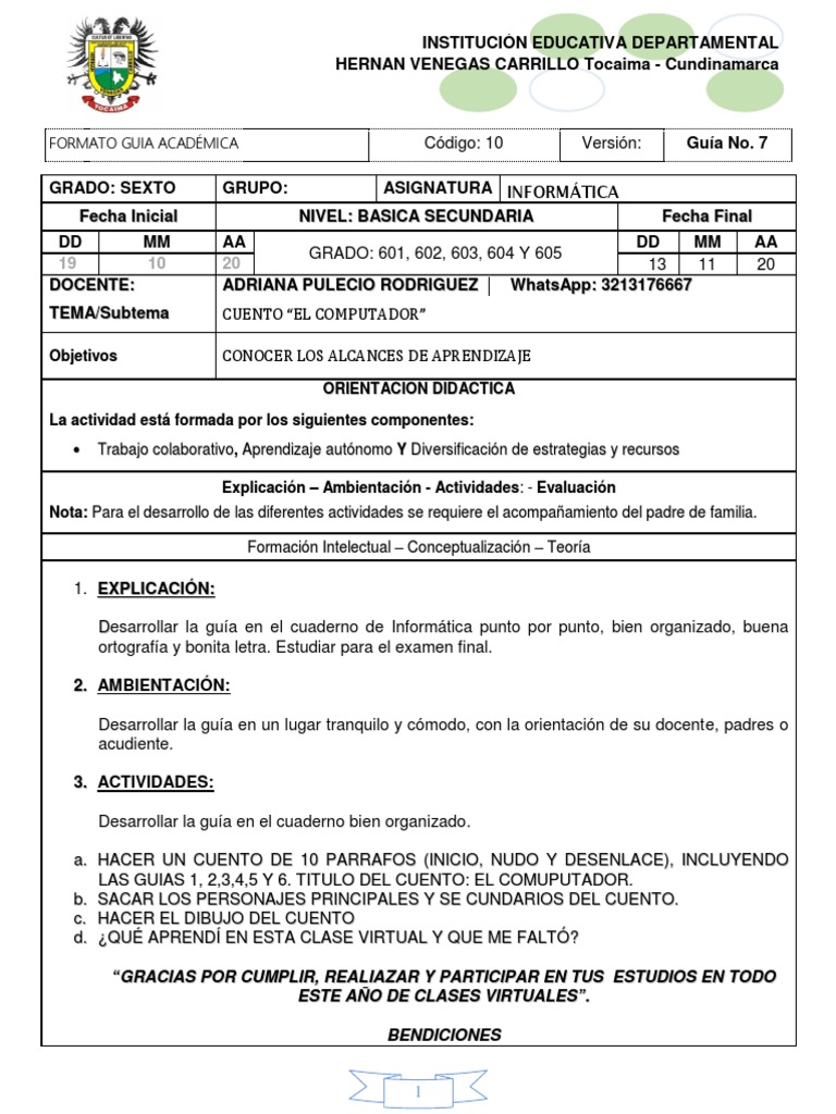 Guía de Informática para Sexto Grado | PDF | Hardware de la computadora ...