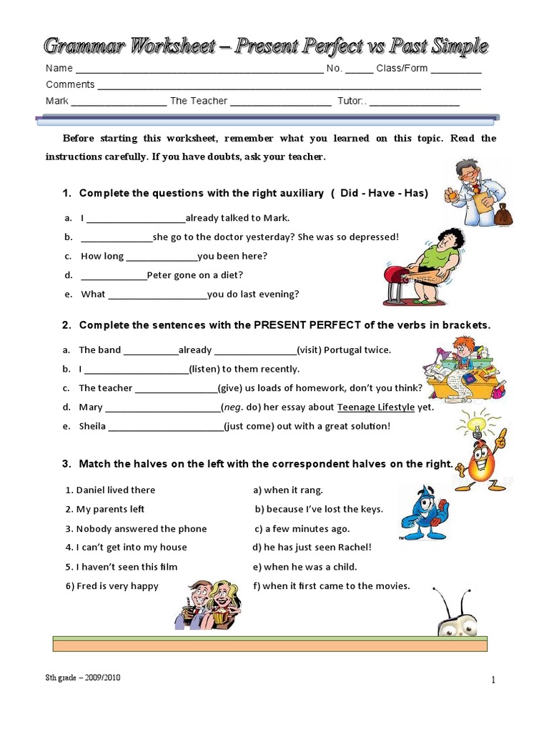 Present Perfect Vs Past Simple | PDF | Linguistics | Grammar
