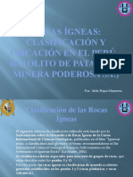 Rocas Igneas Exposición SEG - Aldo Rojas