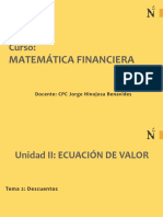 Ecuación de valor matemática financiera