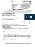 MINESECAD Physique 1èrec ProbatZéro 2019