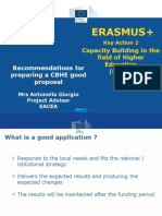 Erasmus+: Recommendations For Preparing A CBHE Good Proposal